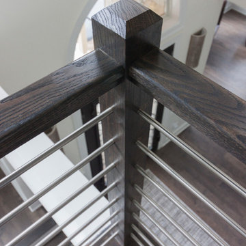 Project #50 | Geometric Staircase with Contrasting Tones
