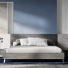 Nova Domus Bronx Italian Modern Faux Concrete and Grey Bed, Eastern King