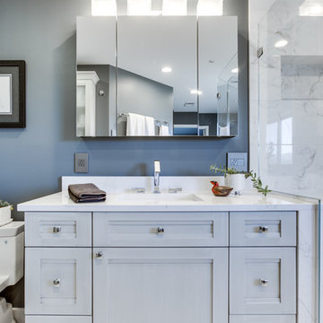 Transitional Master Bathroom Remodel Frederick, MD