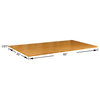 Natural Bamboo Thick Table Top, Natural, Parallel, 30"x60"x0.875"