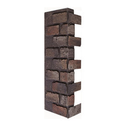 174-33-CHICAGO BRICK CORNER 33"H X 8"W X 3/4"D - Wall Panels