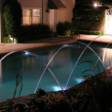 Crystal Fountains DEFO Laminar Fountains, Watershape Consulting, Pool Designer,