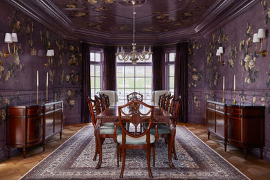 Elegant dining room photo in Toronto