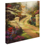Thomas Kinkade - Spring Gate Gallery Wrapped Canvas, 20"x20" - Featuring Thomas Kinkade's best-loved images, our Gallery Wraps are perfect for any space. Each wrap is crafted with our premium canvas reproduction techniques and hand wrapped around a deep, hardwood stretcher bar. Hung as an ensemble or by itself, this frame-less presentation gives you a versatile way to display art in your home.