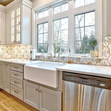 Stylish Kitchen Remodel with Gold Accents