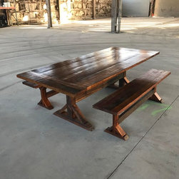 Rustic Farmhouse Dining Room Table - Dining Tables