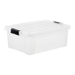 The Container Store 11.75 Gal. HeavyDuty Stacking Garage Tote Clear - Garage And Tool Storage