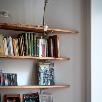 Libreria | Mensole di legno e cremagliere