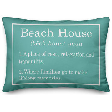 Beach House Teal 14x20 Pillow