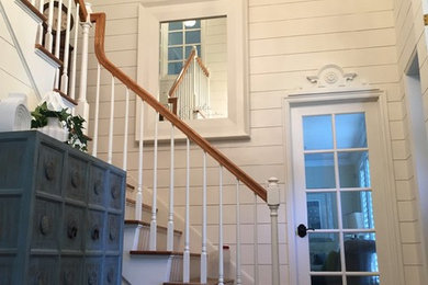 Inspiration for a mid-sized coastal entryway remodel in Salt Lake City