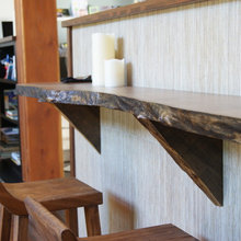 open shelves