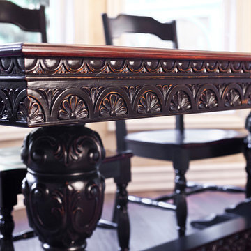 Kitchen Table Carved Wood