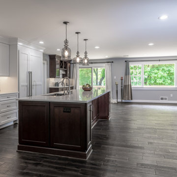 Family Enjoys of a New Powder Room, Kitchen, and Garage in a Vienna VA Addition