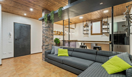 Nato su Houzz: La Taverna Stile Industrial per Amici e Famiglia