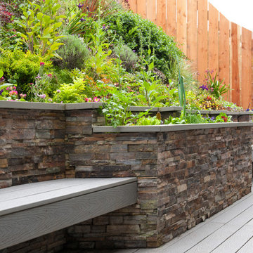 Retaining Wall and Bench