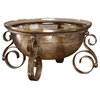 Uttermost 18955 Alya Bronze Glass Bowl