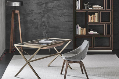 Inspiration for a modern home office in West Midlands.
