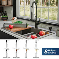 Karran SD25 Kitchen Soap/Lotion Dispenser, Gunmetal Grey
