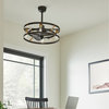 Cavelli 4 Light 13" Indoor Ceiling Fan, Satin Natural Bronze