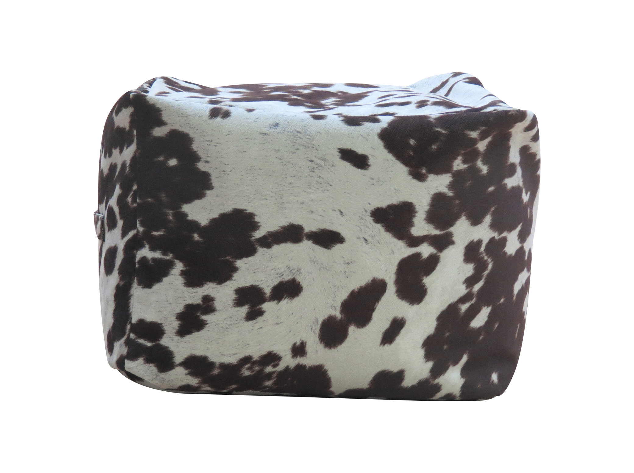 Premiere Home Cowhide 17" Pouf Footstool