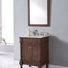 Elegant Decor 24" Single Bathroom Vanity Set, Walnut