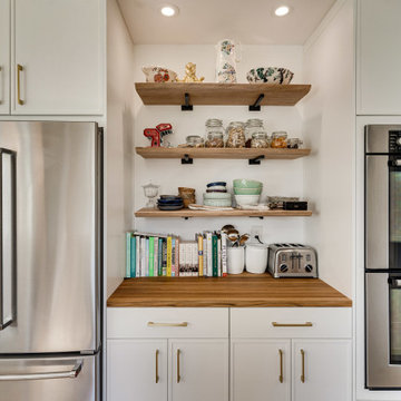 Transitional Two-Finish Kitchen & Bar Design Potomac, MD