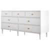 Home Meridian Severn Drawer Dresser With White Finish D198-003