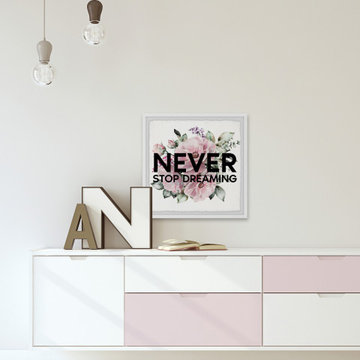 "Never Stop Dreaming III" Framed Painting Print