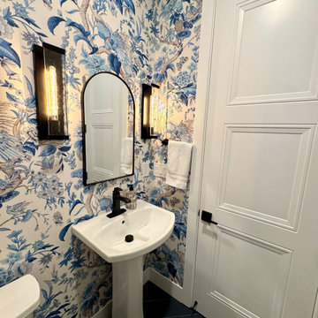 Schumacher Wallpaper Installation-Restroom-