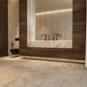 Minimalist Spa-Like Bathroom