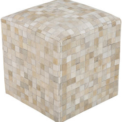Surya Poufs- (POUF-239) - Floor Pillows And Poufs