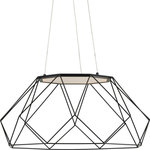 Progress Lighting - Geodesic LED One Light Pendant, Matte Black - Stylish and bold. Make an illuminating statement with this fixture. An ideal lighting fixture for your home.