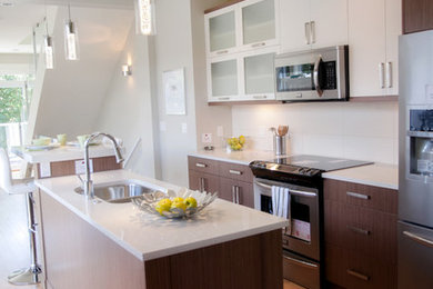 Kitchen - transitional kitchen idea in Vancouver