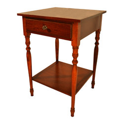 Sheraton One Drawer Stand with Shelf - Nightstands And Bedside Tables