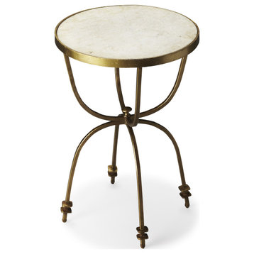 Hager Marble & Metal Accent Table, 2877025