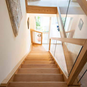 New Seamless Glass Staircase | Oak | Peterborough, Cambridgeshire