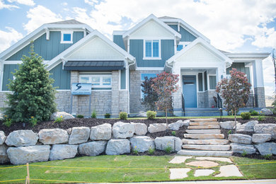Arts and crafts exterior home photo in Salt Lake City