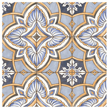 Harmonia Grove Blue Ceramic Floor and Wall Tile