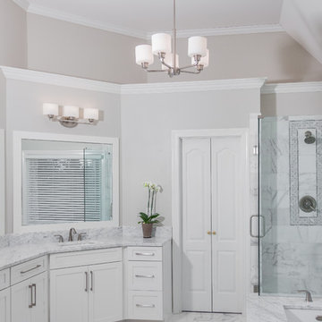 ELEGANT MARBLE MASTER BATHROOM