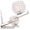 Woodbridge Lighting Jewel 4-Light Chandelier, Crystal Clear Ball, Halogen G9