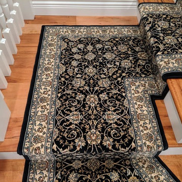 Ancient Garden 57120-3464 Navy 31 Inch Custom Stair Install