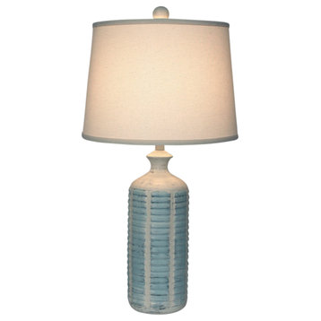 Round Cottage and Atlantic Gray Shutter Table Lamp