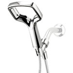 Methven - Rua Single Wall Mount Handheld Shower Head in Chrome - -Showerhead made of innovative polymer is light and durable