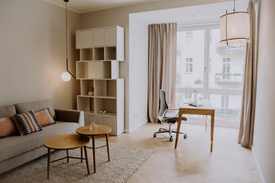 This is an example of a contemporary home office in Berlin.