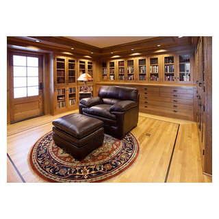 Oak Library & Office - Craftsman - Home Office - Portland - by Green ...