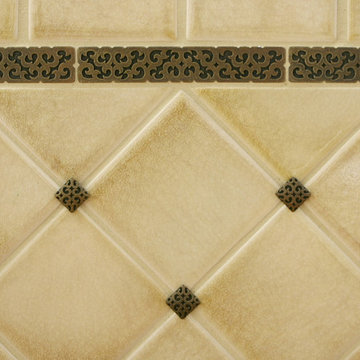 Gallery Concept Boards/ 1x6"Theodroa with Sophia Tile Tacks