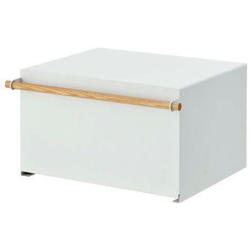 Bread Box, Steel and Wood, Holds 22.2 lbs