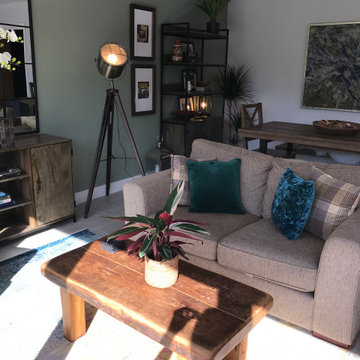 African inspired living/dining space