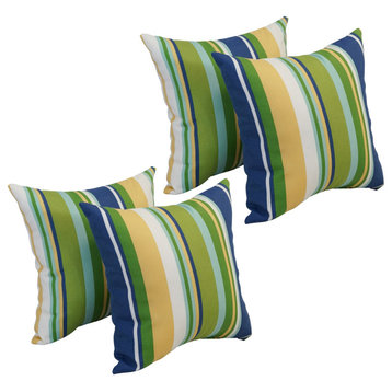 17" Square Polyester Outdoor Throw Pillows, Set of 4, Mccoury Pool
