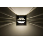 Besa Lighting - Besa Lighting OPTOS1W-CLFR-LED-CR Optos-1-Light Wall -5"W 5 - Dimable: Yes  Shade Included: YOptos-One Light Wall Clear/Frost GlassUL: Suitable for damp locations Energy Star Qualified: n/a ADA Certified: n/a  *Number of Lights: 1-*Wattage:40w Halogen bulb(s) *Bulb Included:Yes *Bulb Type:Halogen *Finish Type:Brushed Aluminum